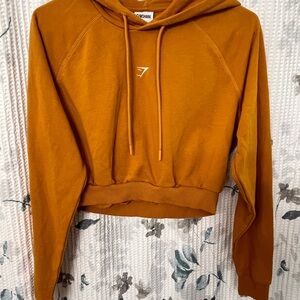 Gymshark Women's Training Cropped Hoodie — Turmeric Yellow Size Medium